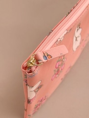 Cath Kidston Coral Pink Bunches Moomins Zip Purse - Image 3 of 3