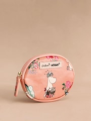 Cath Kidston Coral Pink Bunches Moomins Oval Coin Purse - Image 1 of 3