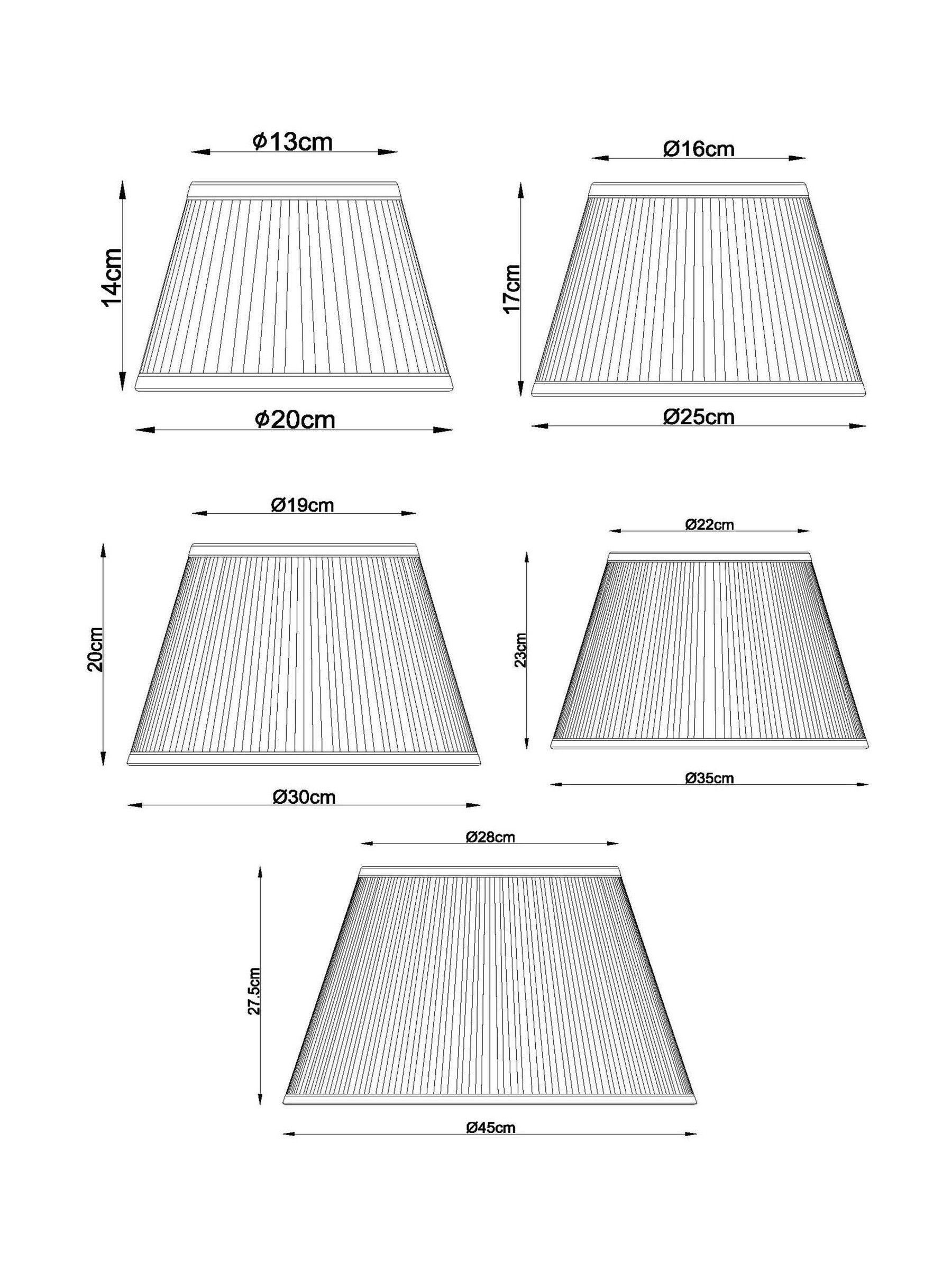 Buy Silver Grey Pleated Lamp Shade from Next USA