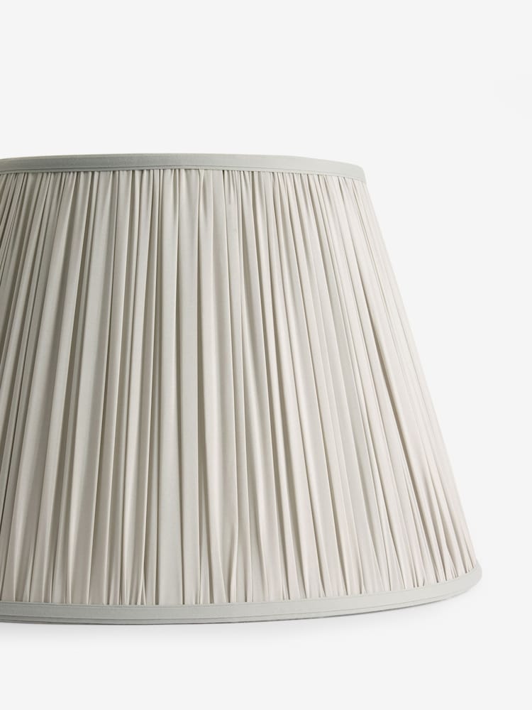Silver Grey Pleated Lamp Shade - Image 5 of 5