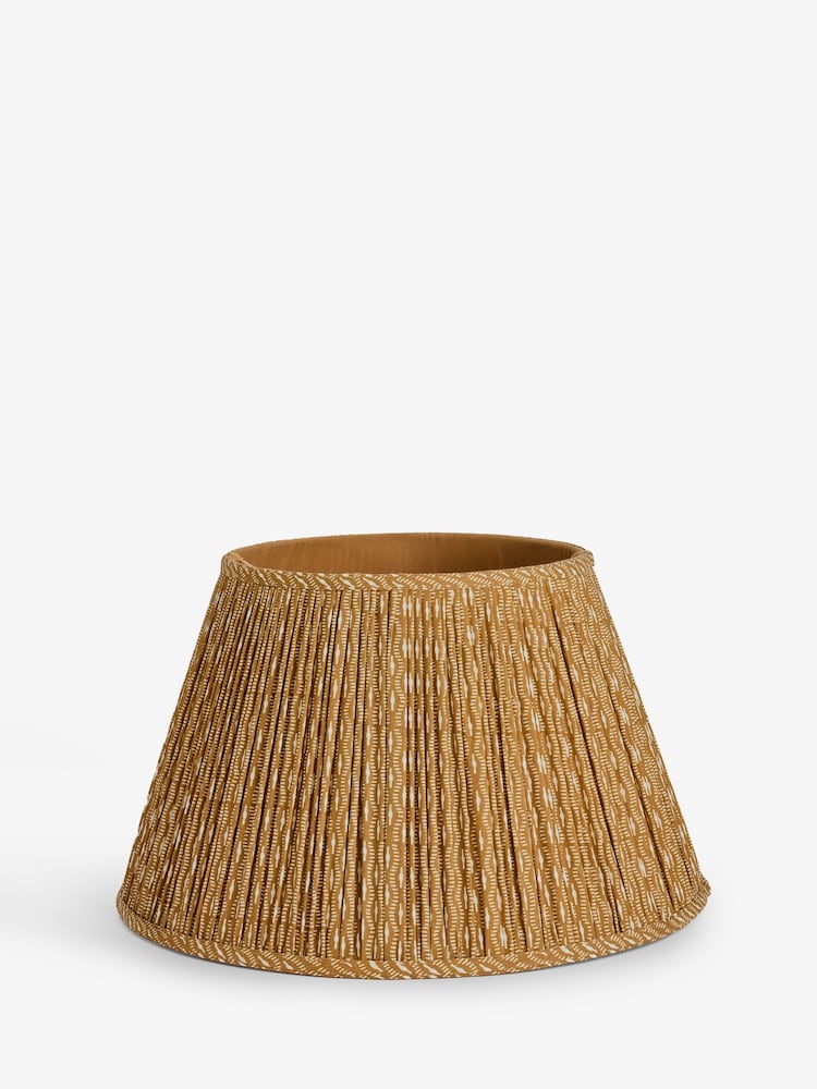 Honey Yellow Geo Pleated Lamp Shade - Image 1 of 6 Honey Yellow Geo Pleated Lamp Shade - Image 1 of 6
