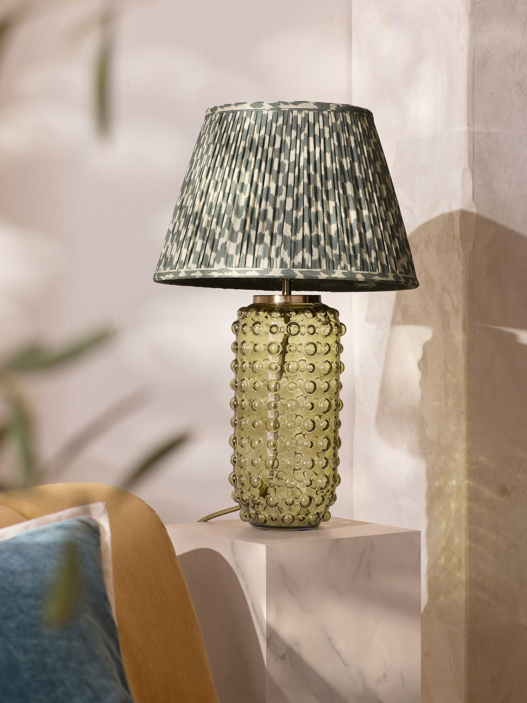 Buy Green Mosaic Pleated Lamp Shade from Next USA