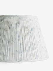 White & Blue Floral Pleated Lamp Shade - Image 5 of 5