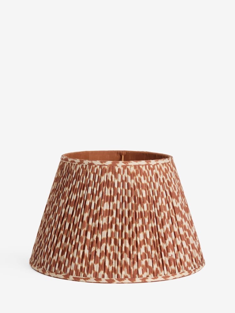 Amber Orange Mosaic Pleated Lamp Shade - Image 1 of 6 Amber Orange Mosaic Pleated Lamp Shade - Image 1 of 6