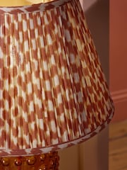 Amber Orange Mosaic Pleated Lamp Shade - Image 5 of 6