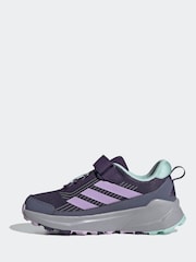 adidas Purple Terrex Trailmaker 2 Hook and Loop Hiking Kids Trainers - Image 2 of 9