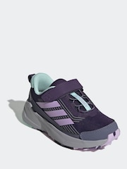 adidas Purple Terrex Trailmaker 2 Hook and Loop Hiking Kids Trainers - Image 3 of 9