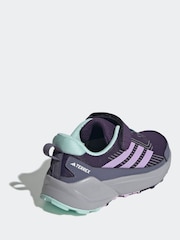 adidas Purple Terrex Trailmaker 2 Hook and Loop Hiking Kids Trainers - Image 4 of 9