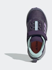 adidas Purple Terrex Trailmaker 2 Hook and Loop Hiking Kids Trainers - Image 6 of 9