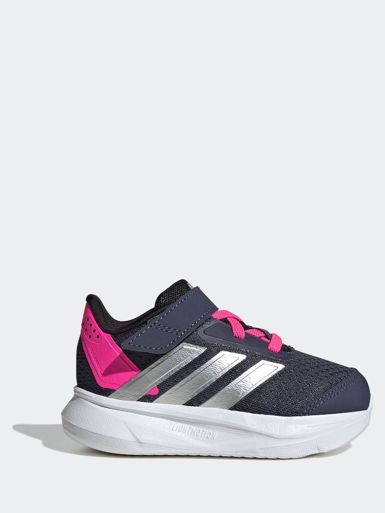 adidas Navy/Pink Duramo 2.0 Hook and Loop Infant Trainers - Image 1 of 9