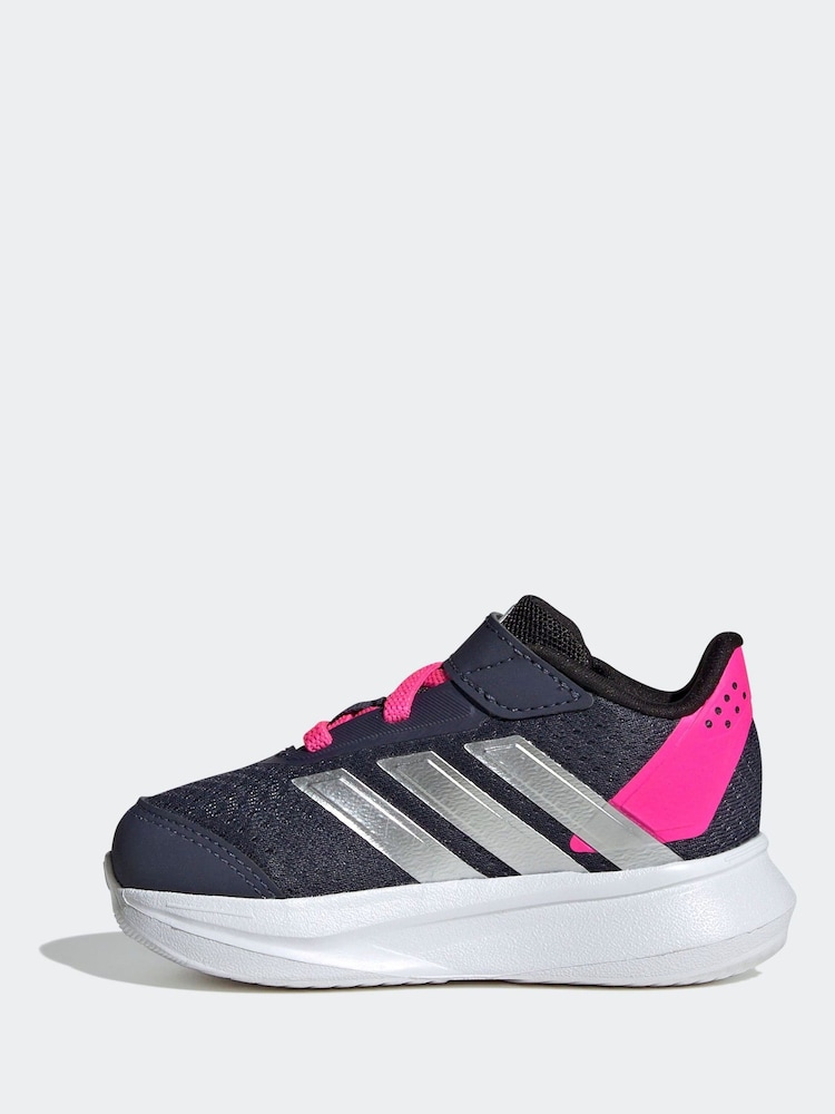 adidas Navy/Pink Duramo 2.0 Hook and Loop Infant Trainers - Image 2 of 9