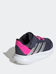adidas Navy/Pink Duramo 2.0 Hook and Loop Infant Trainers - Image 4 of 9