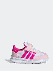 adidas Pink Run 70s 2.0 Hook and Loop Infant Trainers - Image 1 of 9