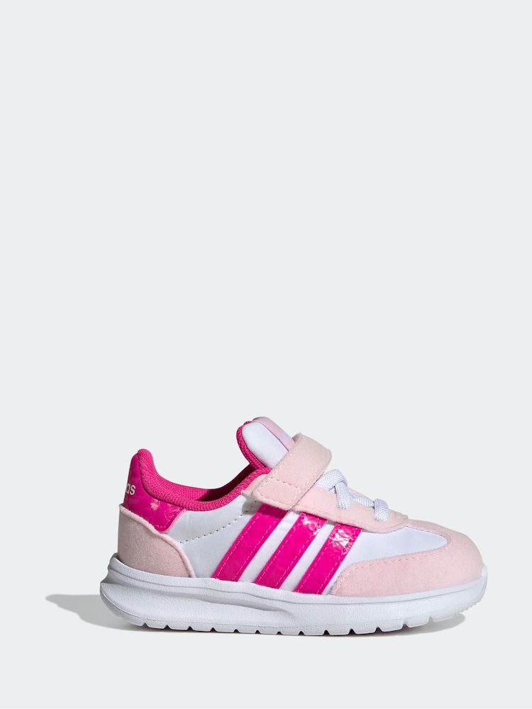 adidas Pink Run 70s 2.0 Hook and Loop Infant Trainers - Image 1 of 9