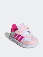 adidas Pink Run 70s 2.0 Hook and Loop Infant Trainers - Image 3 of 9