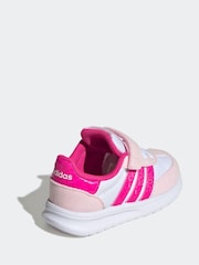 adidas Pink Run 70s 2.0 Hook and Loop Infant Trainers - Image 4 of 9