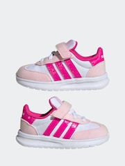 adidas Pink Run 70s 2.0 Hook and Loop Infant Trainers - Image 5 of 9
