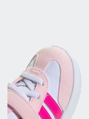 adidas Pink Run 70s 2.0 Hook and Loop Infant Trainers - Image 8 of 9