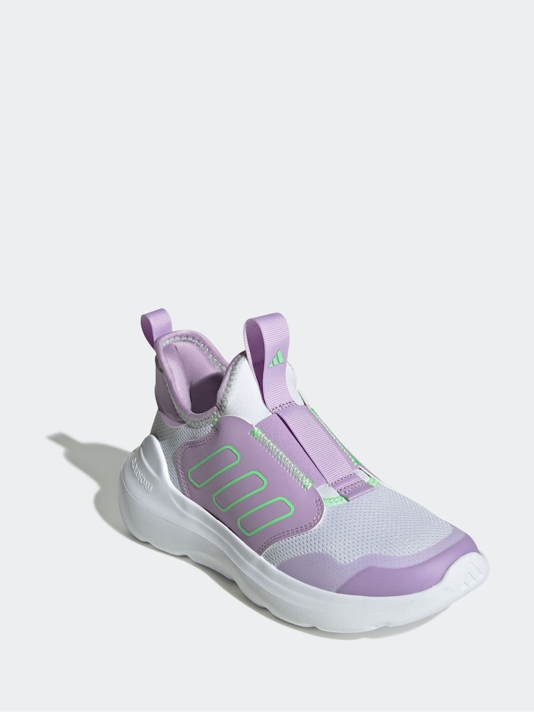 adidas White Tensaur Comfort Slip On Junior Trainers - Image 1 of 9