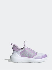 adidas White Tensaur Comfort Slip On Junior Trainers - Image 2 of 9