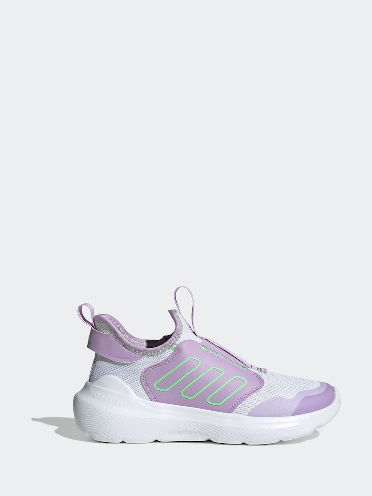 adidas White Tensaur Comfort Slip On Junior Trainers - Image 2 of 9