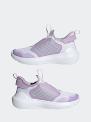 adidas White Tensaur Comfort Slip On Junior Trainers - Image 3 of 9