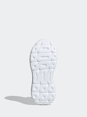 adidas White Tensaur Comfort Slip On Junior Trainers - Image 4 of 9