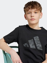 adidas Black Camo Graphic T-Shirt Kids - Image 3 of 4