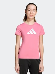adidas Pink Everyday Glam Graphic T-Shirt Kids - Image 1 of 5