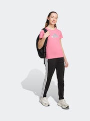 adidas Pink Everyday Glam Graphic T-Shirt Kids - Image 3 of 5