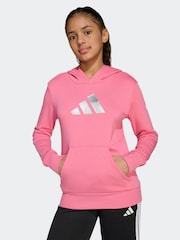 adidas Pink Glam Graphic Hoodie Kids - Image 4 of 6