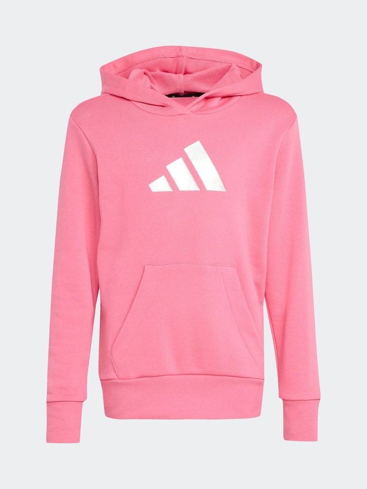 adidas Pink Glam Graphic Hoodie Kids - Image 6 of 6
