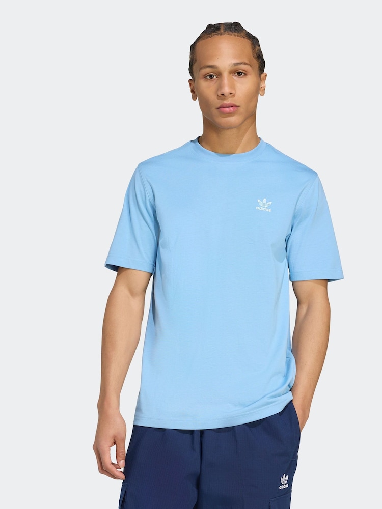 adidas Originals Blue Trefoil Essentials T-Shirt - Image 1 of 6