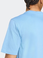 adidas Originals Blue Trefoil Essentials T-Shirt - Image 5 of 6