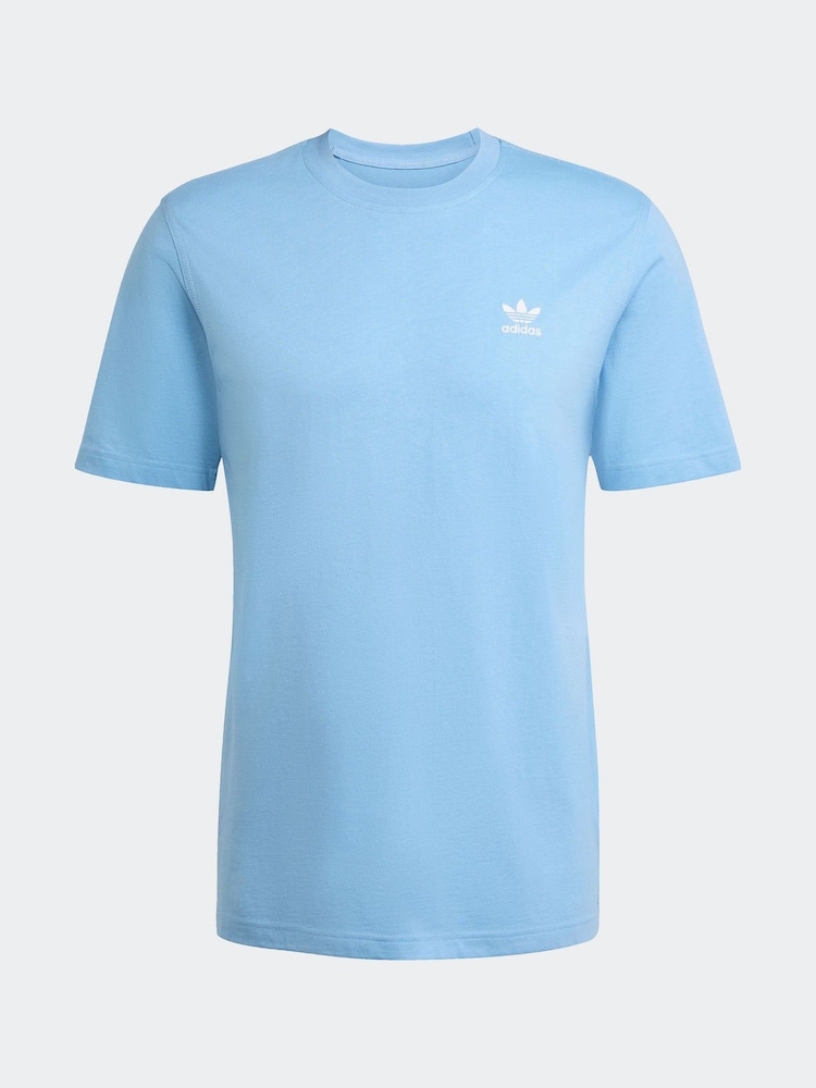 adidas Originals Blue Trefoil Essentials T-Shirt - Image 6 of 6