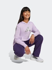 adidas Purple Glam Graphic Print Kids Hoodie - Image 3 of 6