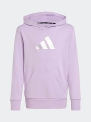adidas Purple Glam Graphic Print Kids Hoodie - Image 6 of 6
