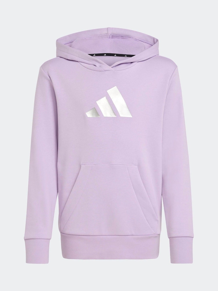 adidas Purple Glam Graphic Print Kids Hoodie - Image 6 of 6