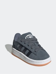 adidas Originals Grey Campus 00s Comfort Closure Elastic Lace Infant Trainers - Image 3 of 9