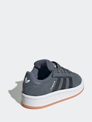adidas Originals Grey Campus 00s Comfort Closure Elastic Lace Infant Trainers - Image 4 of 9