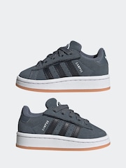 adidas Originals Grey Campus 00s Comfort Closure Elastic Lace Infant Trainers - Image 5 of 9