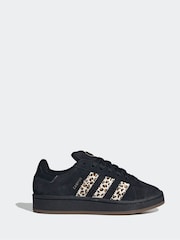 adidas Originals Black/Animal Campus 00s Lace Junior Trainers - Image 1 of 9