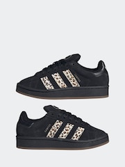 adidas Originals Black/Animal Campus 00s Lace Junior Trainers - Image 5 of 9