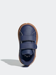 adidas Navy/Blue Grand Court 2.0 Hook and Loop Infant Trainers - Image 6 of 10