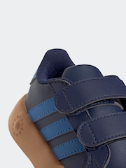 adidas Navy/Blue Grand Court 2.0 Hook and Loop Infant Trainers - Image 8 of 10