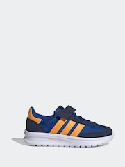 adidas Navy/Orange Run 70s 2.0 EL Trainers - Image 1 of 9