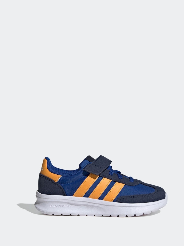 adidas Navy/Orange Run 70s 2.0 EL Trainers - Image 1 of 9
