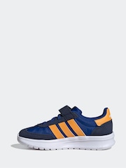 adidas Navy/Orange Run 70s 2.0 EL Trainers - Image 2 of 9