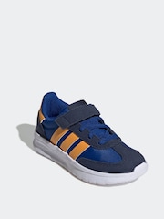 adidas Navy/Orange Run 70s 2.0 EL Trainers - Image 3 of 9