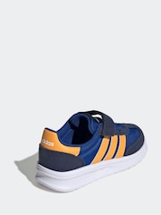 adidas Navy/Orange Run 70s 2.0 EL Trainers - Image 4 of 9